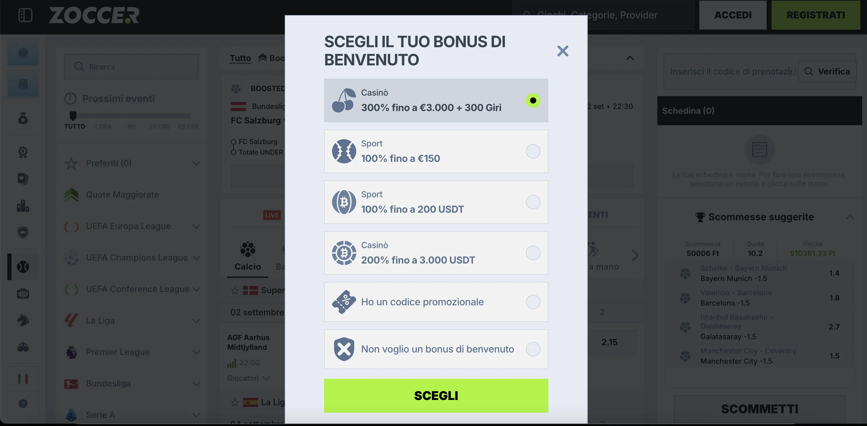 Zoccer Casino Online